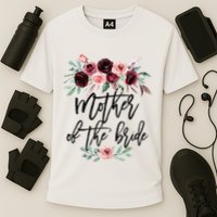 Floral Wreath Bridal Team Matching Present Set Cooling Performance Crew T-Shirt