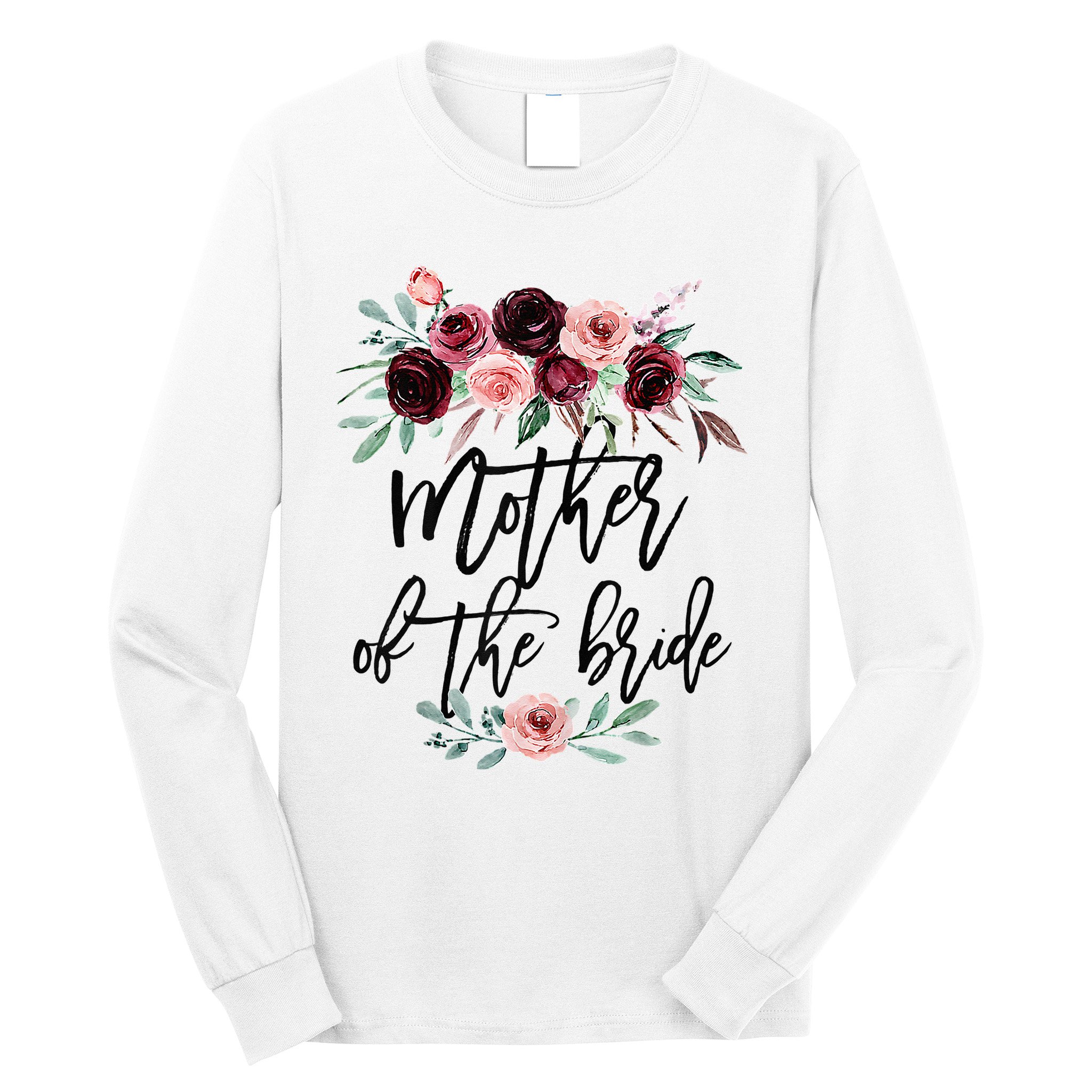 Floral Wreath Bridal Team Matching Present Set Long Sleeve Shirt