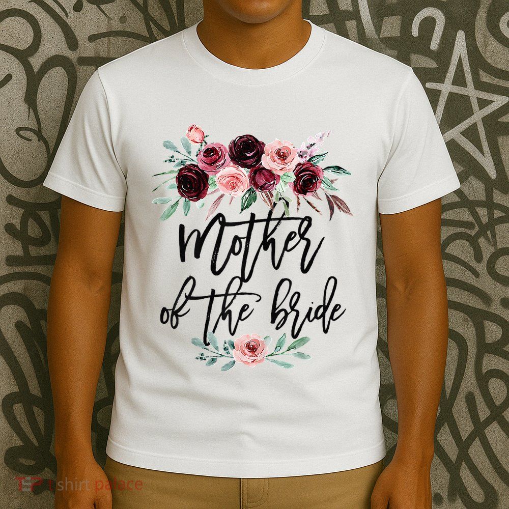 Floral Wreath Bridal Team Matching Present Set T-Shirt