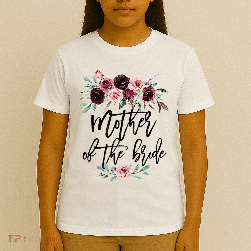 Floral Wreath Bridal Team Matching Present Set T-Shirt