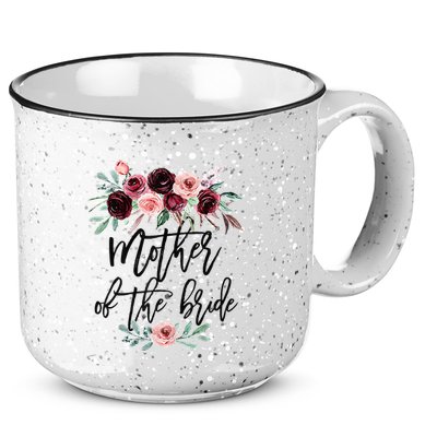 Floral Wreath Bridal Team Matching Present Set 15oz Campfire Ceramic Mug