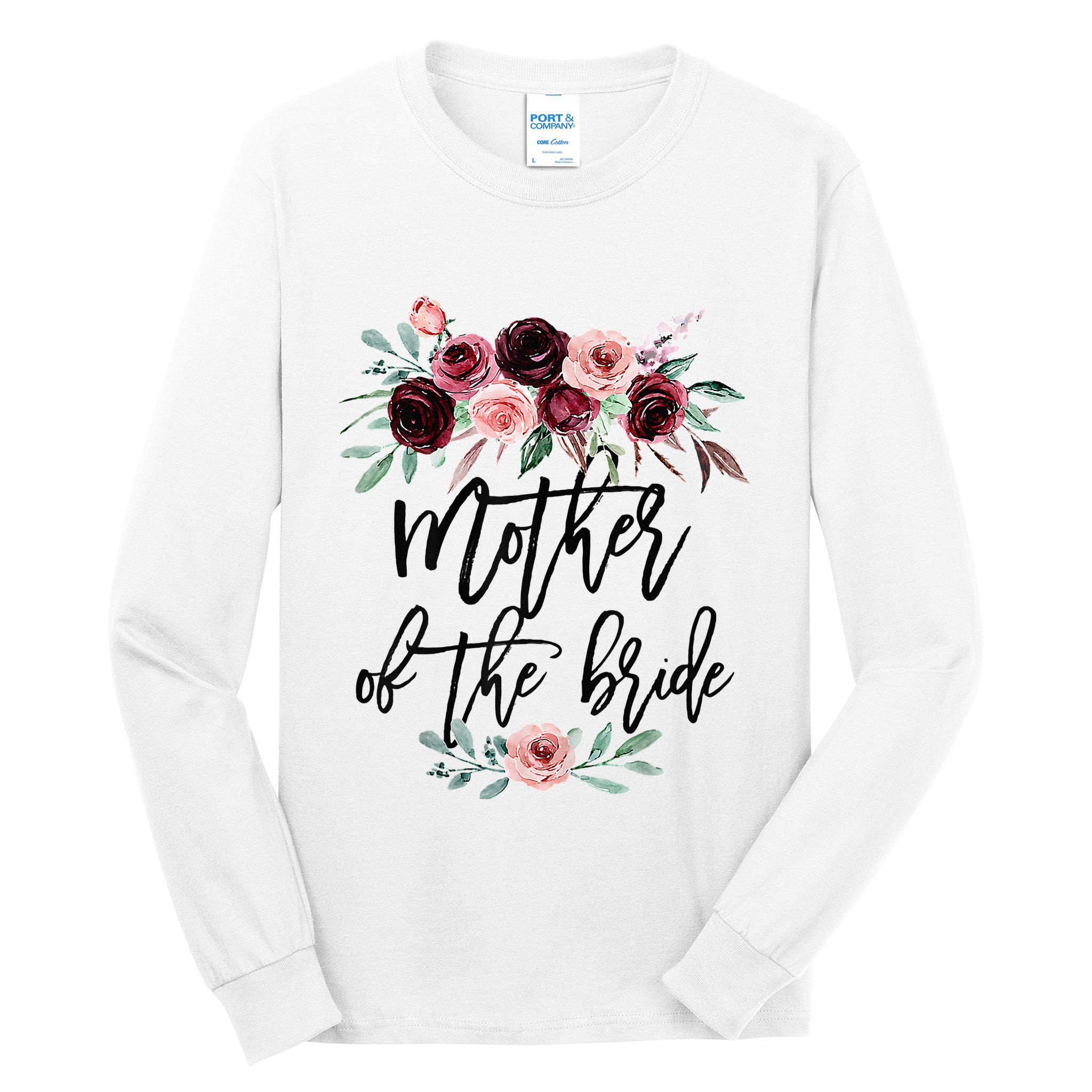 Floral Wreath Bridal Team Matching Present Set Tall Long Sleeve T-Shirt