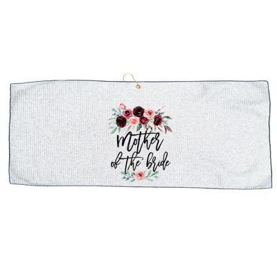 Floral Wreath Bridal Team Matching Present Set Large Microfiber Waffle Golf Towel