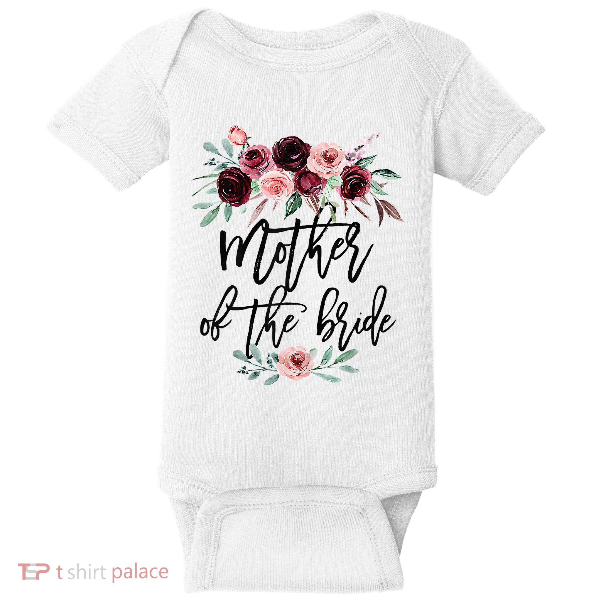 Floral Wreath Bridal Team Matching Present Set Baby Bodysuit