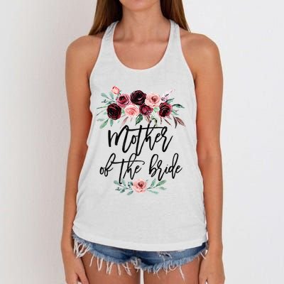Floral Wreath Bridal Team Matching Present Set Women's Knotted Racerback Tank