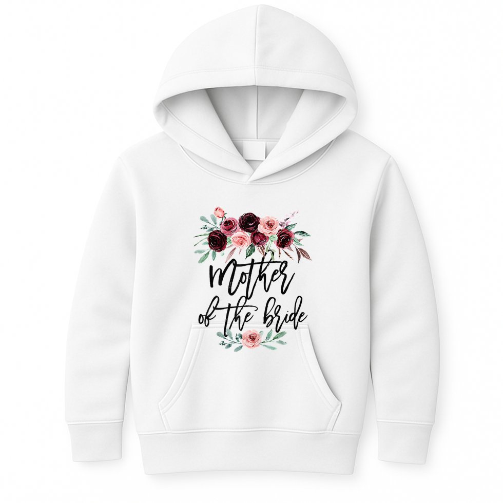 Floral Wreath Bridal Team Matching Present Set Kids Hoodie
