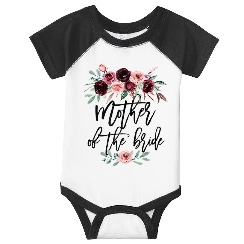 Floral Wreath Bridal Team Matching Present Set Infant Baby Jersey Bodysuit