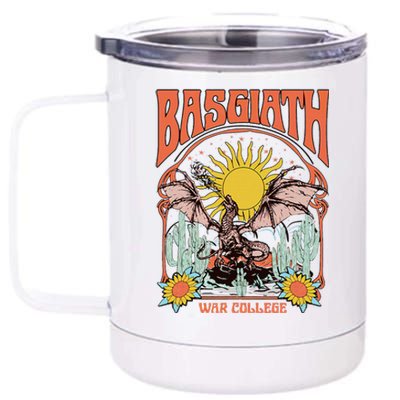 Fourth Wing Basgiath War College 12 oz Stainless Steel Tumbler Cup