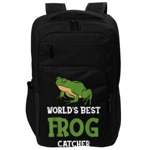 Frog World's Best Frog Catcher Boys Girls Frog Hunter Impact Tech Backpack