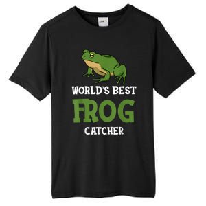 Frog World's Best Frog Catcher Boys Girls Frog Hunter Tall Fusion ChromaSoft Performance T-Shirt