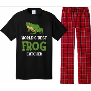 Frog World's Best Frog Catcher Boys Girls Frog Hunter Pajama Set