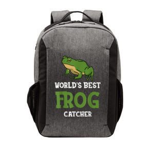 Frog World's Best Frog Catcher Boys Girls Frog Hunter Vector Backpack