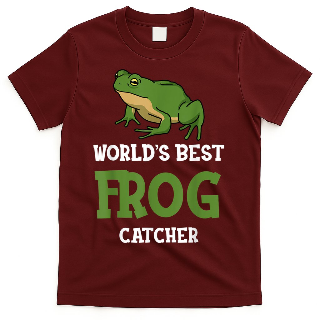 Frog World's Best Frog Catcher Boys Girls Frog Hunter T-Shirt