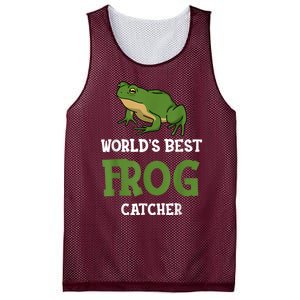 Frog World's Best Frog Catcher Boys Girls Frog Hunter Mesh Reversible Basketball Jersey Tank