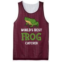 Frog World's Best Frog Catcher Boys Girls Frog Hunter Mesh Reversible Basketball Jersey Tank