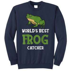 Frog World's Best Frog Catcher Boys Girls Frog Hunter Sweatshirt