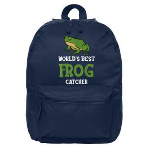 Frog World's Best Frog Catcher Boys Girls Frog Hunter 16 in Basic Backpack