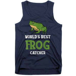 Frog World's Best Frog Catcher Boys Girls Frog Hunter Tank Top