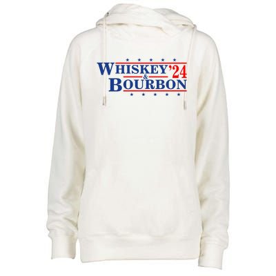 Funny Whiskey Bourbon Whiskey 24 And Bourbon Womens Funnel Neck Pullover Hood