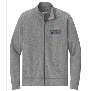 Funny Whiskey Bourbon Whiskey 24 And Bourbon Stretch Full-Zip Cadet Jacket