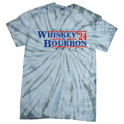 Funny Whiskey Bourbon Whiskey 24 And Bourbon Tie-Dye T-Shirt