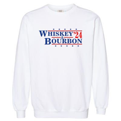 Funny Whiskey Bourbon Whiskey 24 And Bourbon Garment-Dyed Sweatshirt