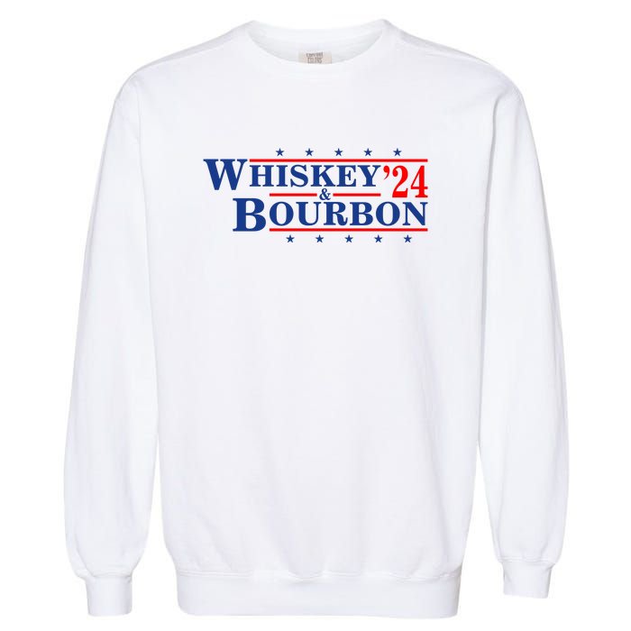 Funny Whiskey Bourbon Whiskey 24 And Bourbon Garment-Dyed Sweatshirt