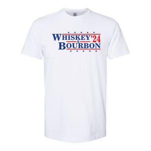 Funny Whiskey Bourbon Whiskey 24 And Bourbon Softstyle CVC T-Shirt