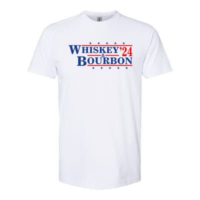 Funny Whiskey Bourbon Whiskey 24 And Bourbon Softstyle® CVC T-Shirt