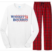 Funny Whiskey Bourbon Whiskey 24 And Bourbon Long Sleeve Pajama Set