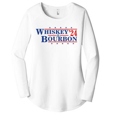 Funny Whiskey Bourbon Whiskey 24 And Bourbon Women's Perfect Tri Tunic Long Sleeve Shirt