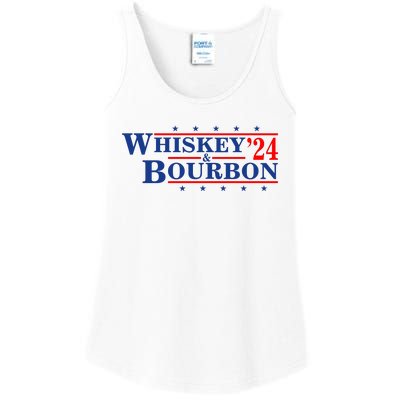 Funny Whiskey Bourbon Whiskey 24 And Bourbon Ladies Essential Tank