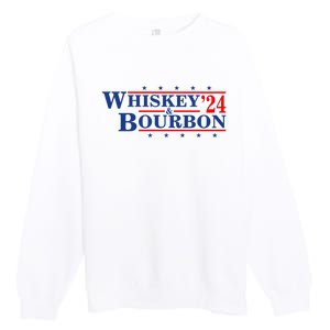 Funny Whiskey Bourbon Whiskey 24 And Bourbon Premium Crewneck Sweatshirt