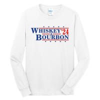 Funny Whiskey Bourbon Whiskey 24 And Bourbon Tall Long Sleeve T-Shirt