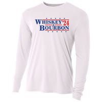 Funny Whiskey Bourbon Whiskey 24 And Bourbon Cooling Performance Long Sleeve Crew