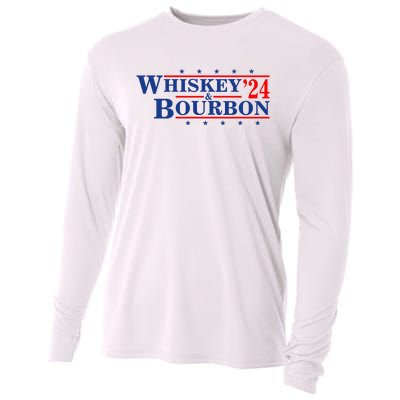 Funny Whiskey Bourbon Whiskey 24 And Bourbon Cooling Performance Long Sleeve Crew