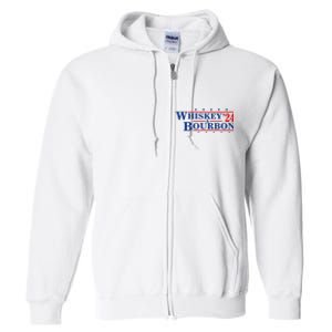 Funny Whiskey Bourbon Whiskey 24 And Bourbon Full Zip Hoodie