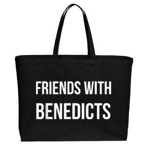 Friends With Benedicts Funny Breakfast Brunch Lovers Humor Cotton Canvas Jumbo Tote