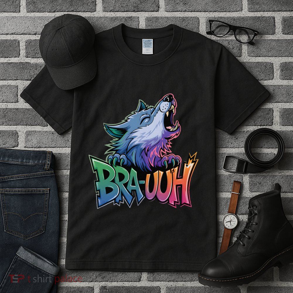 Funny Wolf Bruh For Teensmeme Graphic Tall T-Shirt