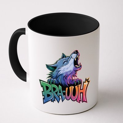 Funny Wolf Bruh For Teensmeme Graphic Mug
