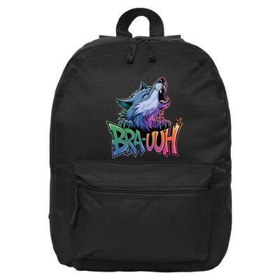 Funny Wolf Bruh For Teensmeme Graphic 16 in Basic Backpack