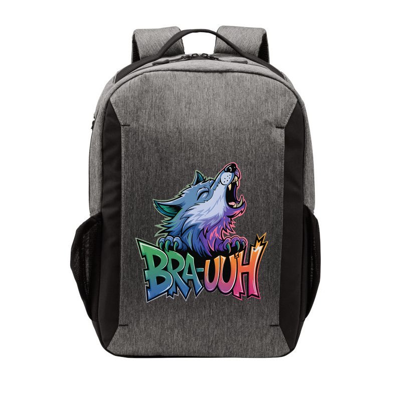 Funny Wolf Bruh For Teensmeme Graphic Vector Backpack