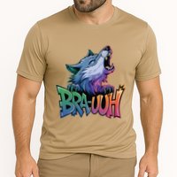 Funny Wolf Bruh For Teensmeme Graphic Cooling Performance Crew T-Shirt