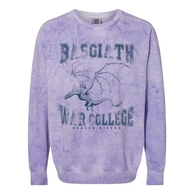 Fourth Wing Basgiath Fantasy Book Romantasy Dragons Yarros Colorblast Crewneck Sweatshirt