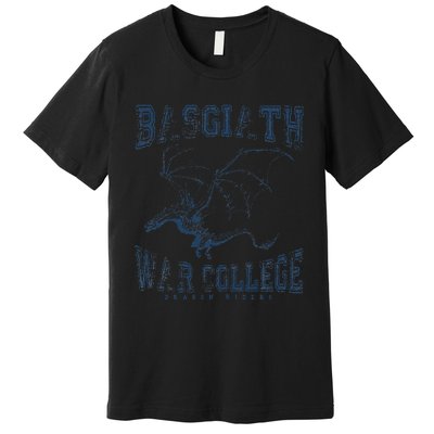 Fourth Wing Basgiath Fantasy Book Romantasy Dragons Yarros Premium T-Shirt