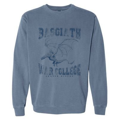 Fourth Wing Basgiath Fantasy Book Romantasy Dragons Yarros Garment-Dyed Sweatshirt