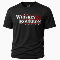 Funny Whiskey Bourbon Whiskey 24 And Bourbon Cooling Performance Crew T-Shirt