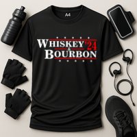 Funny Whiskey Bourbon Whiskey 24 And Bourbon Cooling Performance Crew T-Shirt