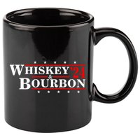 Funny Whiskey Bourbon Whiskey 24 And Bourbon 11oz C Handle Ceramic Mug