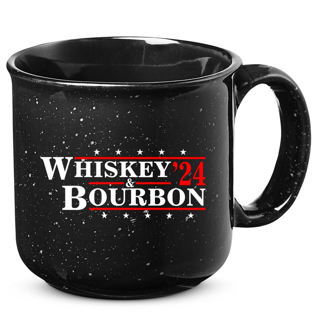 Funny Whiskey Bourbon Whiskey 24 And Bourbon 15oz Campfire Ceramic Mug